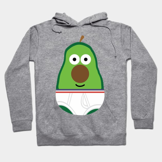 AVOCADO IN UNDERWEAR Hoodie by toddgoldmanart